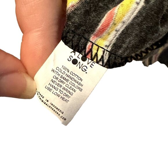 TIALS Oversized Graphic Tee Drake NWT Black Short Sleeve Streetwear Size 2 - Picture 6 of 9